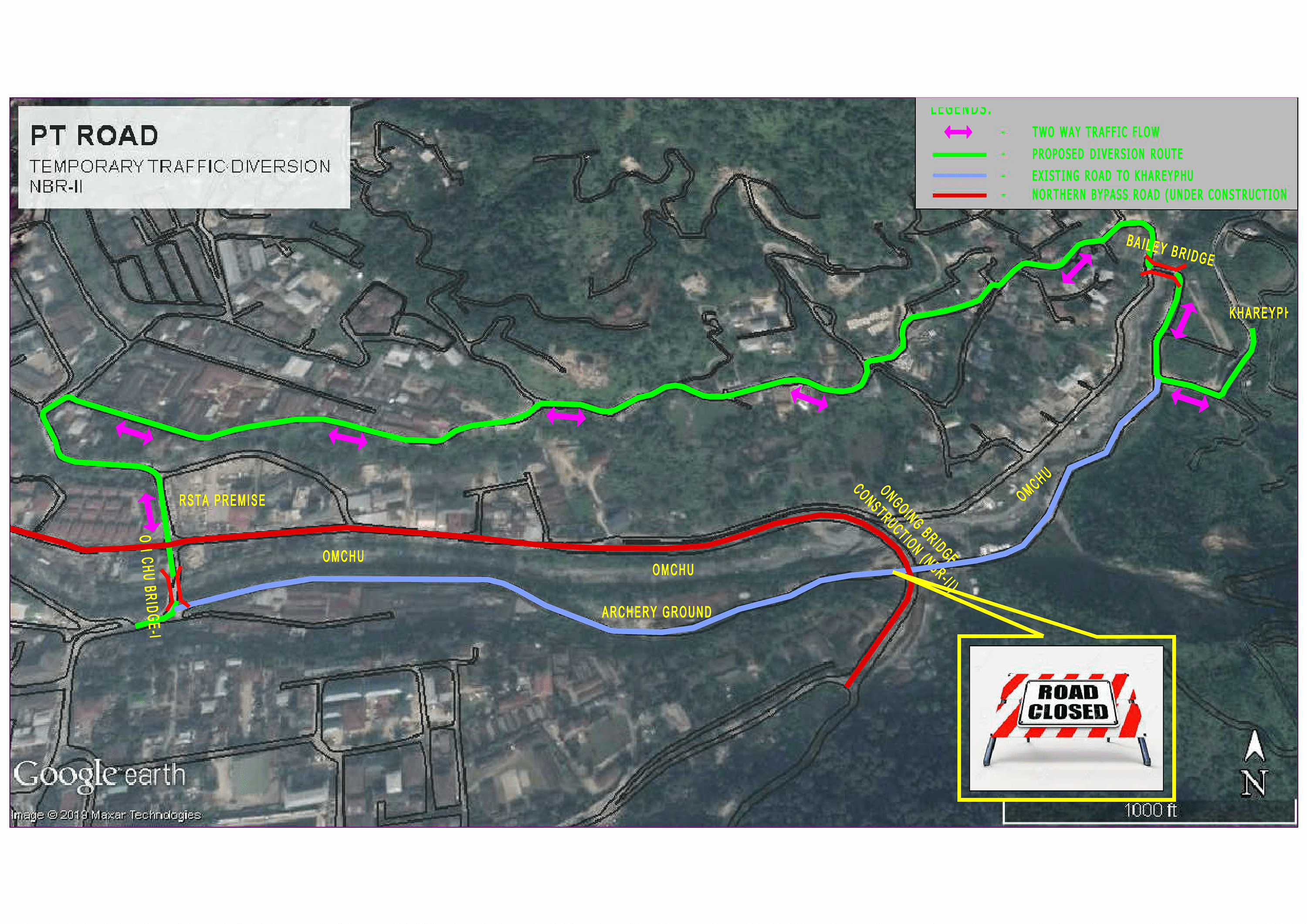 NBR-II Traffic Diversion